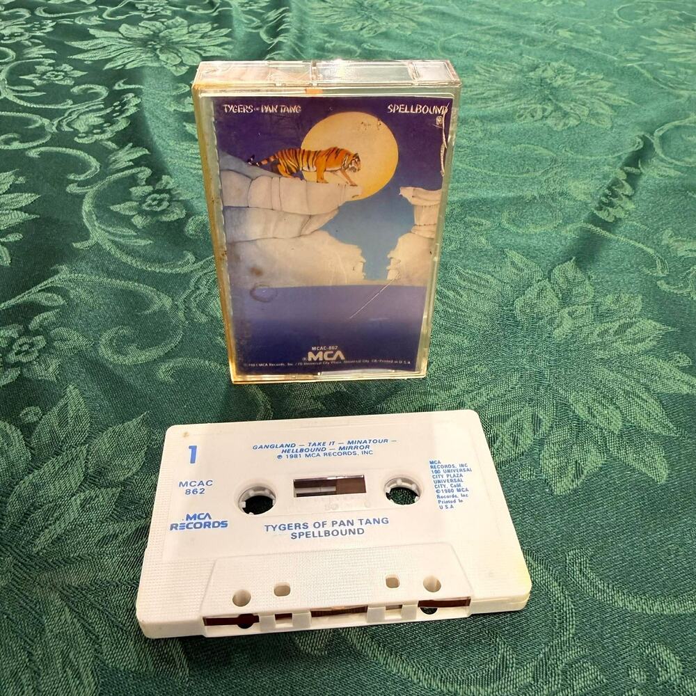 Tygers of Pan Tang Spellbound Cassette Tape 1981 MCA MCAC-862 NWOBHM Rare Metal